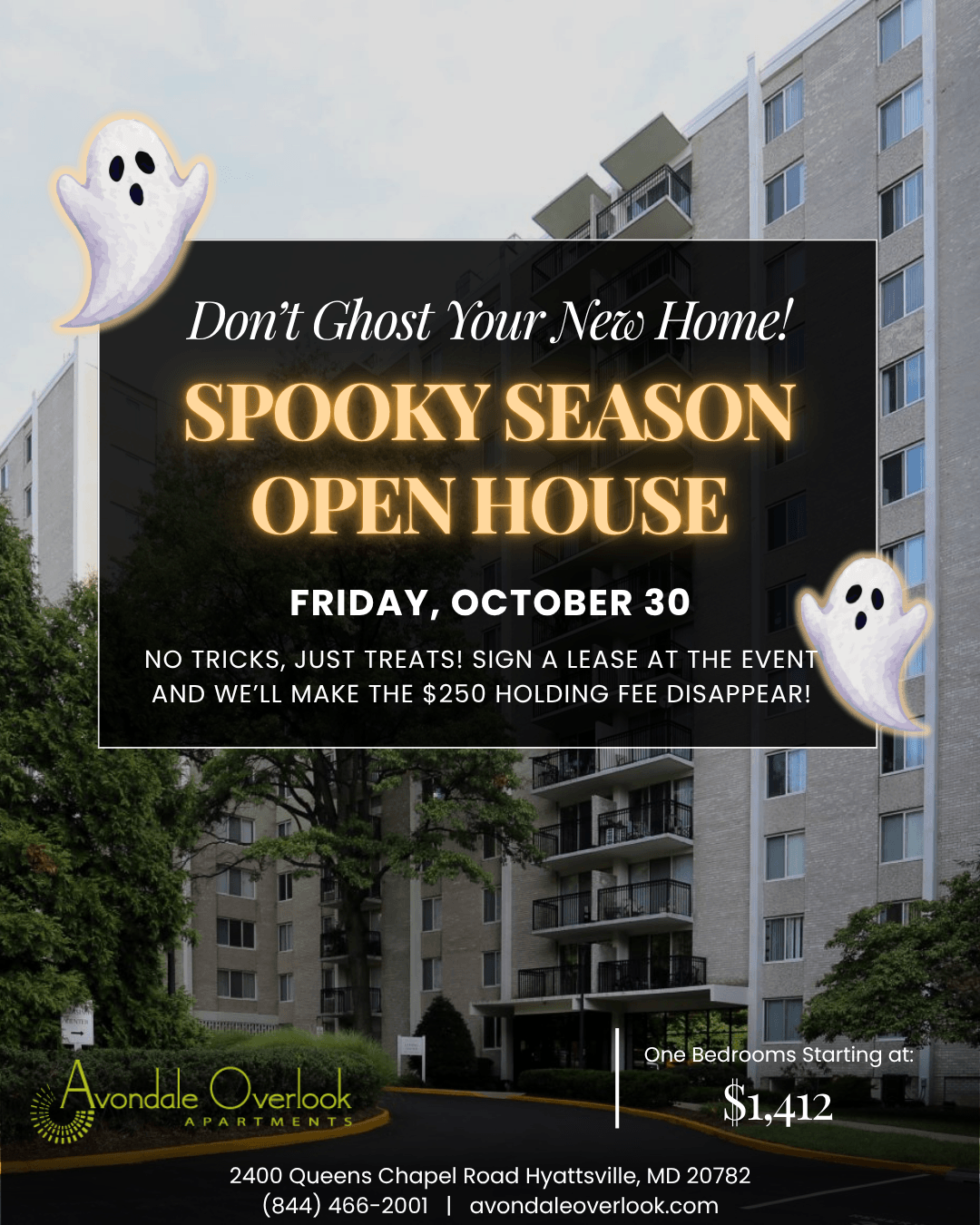 Avondale Overlook Halloween Flyer